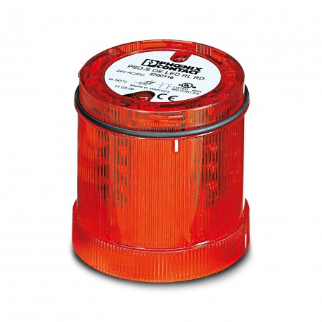 PSD-S OE LED RL RD 2700116 PHOENIX CONTACT Elemento de luz circunferencial LED, 24 V AC/DC, rojo