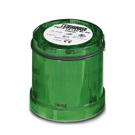 PSD-S OE LED BL GN 2700121 PHOENIX CONTACT Elemento de luz intermitente LED, 24 V AC/DC, verde