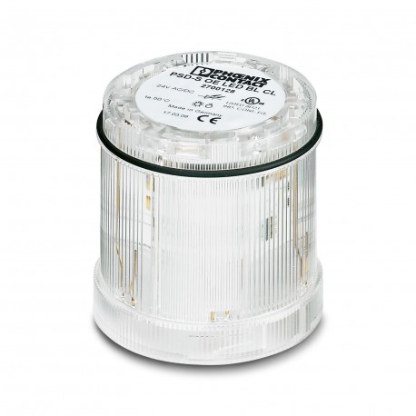 PSD-S OE LED BL CL 2700128 PHOENIX CONTACT Elemento de luz intermitente LED, 24 V AC/DC, transparente