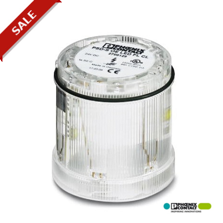 PSD-S OE LED FL CL 2700129 PHOENIX CONTACT Elemento LED luz pisca 24 V DC, flash duplo, transparente