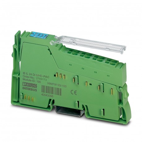 IB IL 24 DI8/HD-PAC 2700173 PHOENIX CONTACT Inline, Módulo de entrada digital, Entradas digitales: 8, 24 V D..