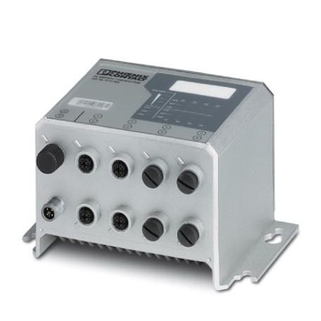 FL SWITCH 1708 M12 POE 2701883 PHOENIX CONTACT Switch PoE+ Ethernet, 8 puertos Ethernet en formato M12, dete..