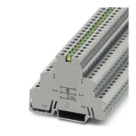 DIKD 1,5-LA 24GN/U-O 2716402 PHOENIX CONTACT Borne para detectores/actuadores, tipo de conexión: Conexión po..