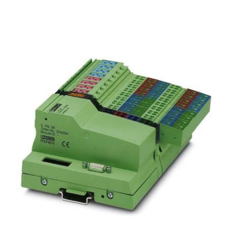PB IL 24 BK DIO 16/16 2742638 PHOENIX CONTACT Inline, Acoplador de bus, PROFIBUS DP, Conector hembra D-SUB-9..