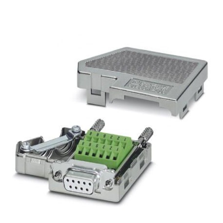 SUBCON-PLUS F1 2744267 PHOENIX CONTACT Conector D-SUB, conector hembra de 9 polos, dos entradas de cables ba..