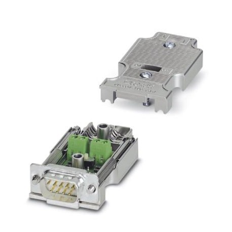 SUBCON-PLUS-PROFIB/AX/SC 2744380 PHOENIX CONTACT Conector D-SUB, 9 polos, macho, ejecución axial con dos ent..