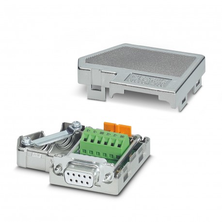 SUBCON-PLUS-CAN 2744694 PHOENIX CONTACT Conector D-SUB hembra de 9 polos, dos salidas de cables a 35° en una..