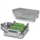SUBCON 15/F-SH 2761596 PHOENIX CONTACT Conector D-SUB hembra de 15 polos, una salida de cables a 35°, tipo u..