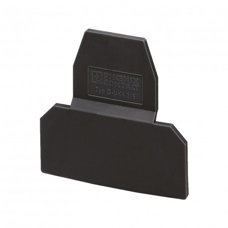 D-UKK 3/5 BK 2770228 PHOENIX CONTACT Tapa final, anchura: 2,5 mm, altura: 66,5 mm, color: negro