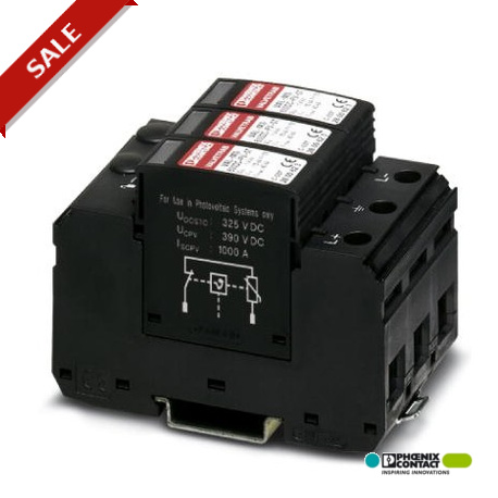 VAL-MS 600DC-PV/2+V 2800642 PHOENIX CONTACT Module de protection moyenne pour systèmes bipolaires à tension ..