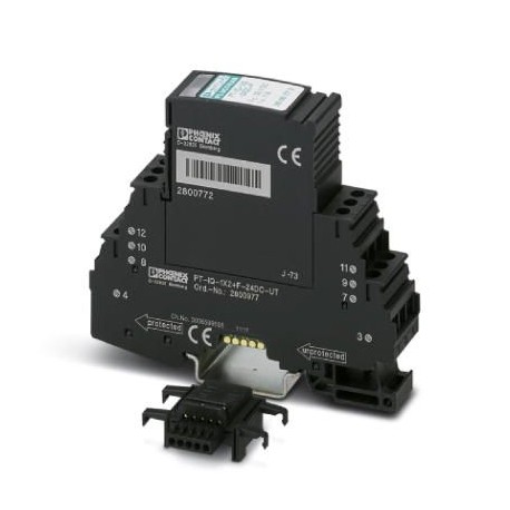 PT-IQ-1X2+F-24DC-UT 2800977 PHOENIX CONTACT Protección contra sobretensiones que consta de protección enchuf..