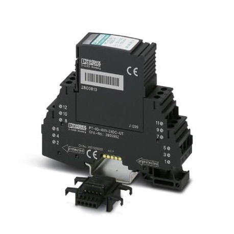PT-IQ-4X1-24DC-UT 2800982 PHOENIX CONTACT Protección contra sobretensiones, formada por protección enchufabl..