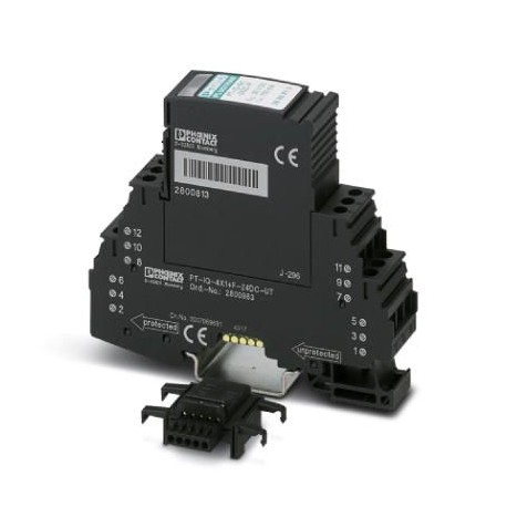 PT-IQ-4X1+F-24DC-UT 2800983 PHOENIX CONTACT Protección contra sobretensiones, formada por protección enchufa..