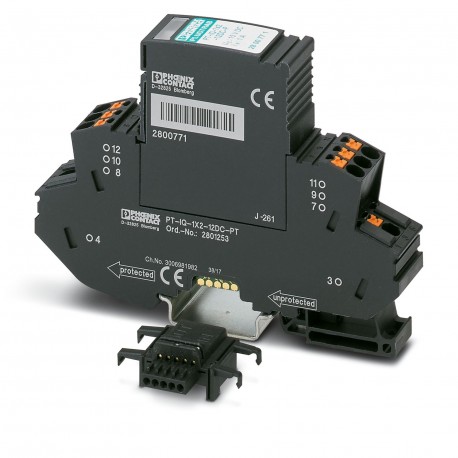 PT-IQ-1X2-12DC-PT 2801253 PHOENIX CONTACT Dispositivo de proteção contra surtos