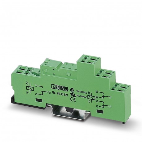 PR1-BSP3/2X21 2833534 PHOENIX CONTACT Zócalo de relé PR1..., para relés miniatura de potencia o mini-relés d..