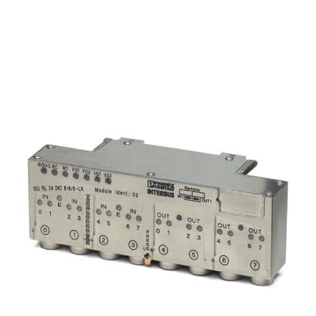 IBS RL 24 DIO 8/8/8-T 2836476 PHOENIX CONTACT Equipo de entradas/salidas digitales para INTERBUS par trenzad..