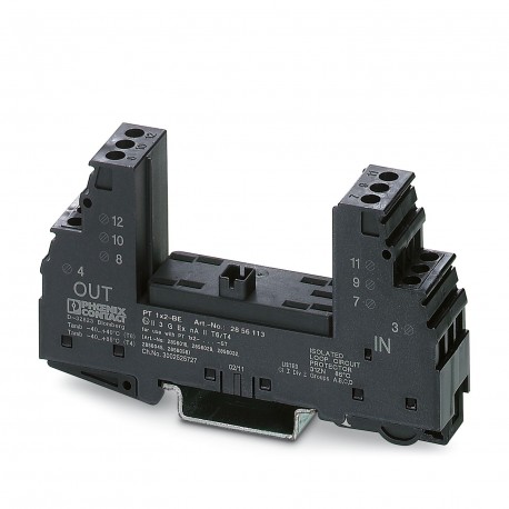 PT 1X2-BE 2856113 PHOENIX CONTACT Élément de base de protection antisurtension