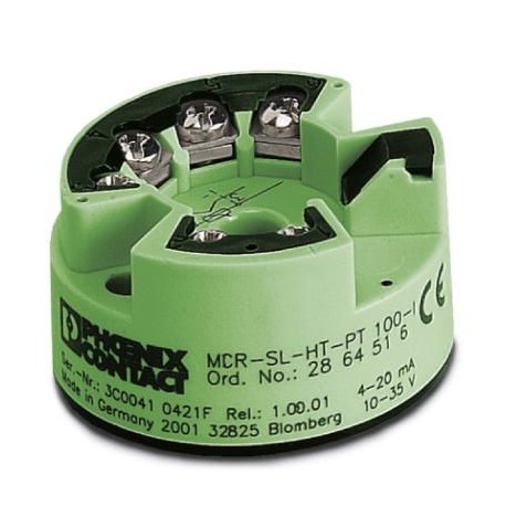 MCR-SL-HT-PT 100-I 2864516 PHOENIX CONTACT Convertisseurs pour tête de capteur