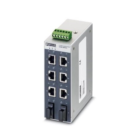 FL SWITCH SFNT 6TX/2FX 2891025 PHOENIX CONTACT Switch Ethernet para margen amplio de temperatura, 6 conexion..