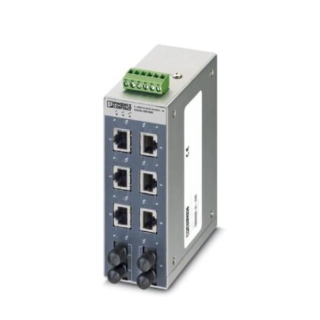 FL SWITCH SFNT 6TX/2FX ST 2891026 PHOENIX CONTACT Switch Ethernet para margen amplio de temperatura, 6 conex..