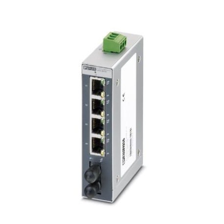 FL SWITCH SFNB 4TX/FX ST 2891028 PHOENIX CONTACT Switch Ethernet, 4 puertos TP-RJ45, 1 puerto de fibra óptic..
