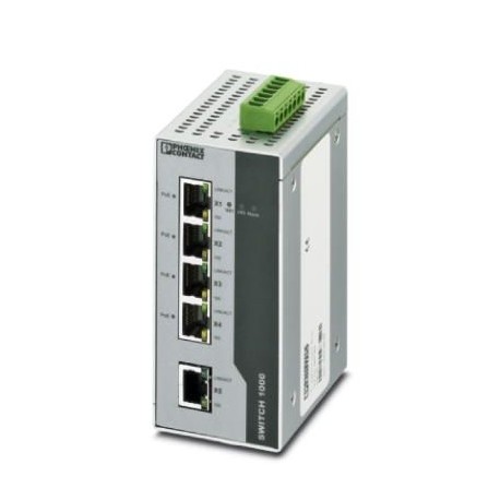 FL SWITCH 1001T-4POE 2891064 PHOENIX CONTACT Ethernet Switch con PoE+, de conformidad con la especificación ..