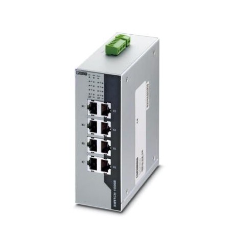 FL SWITCH 1008E 2891065 PHOENIX CONTACT Switch Ethernet con ocho puertos RJ45, en conformidad con las normas..