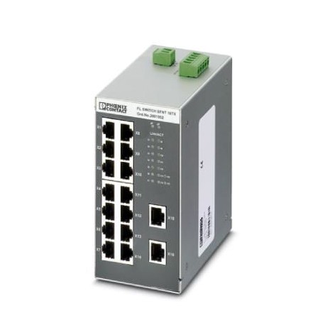 FL SWITCH SFNT 16TX 2891952 PHOENIX CONTACT Ethernet Switch para margen de temperatura amplio, 16 puertos TP..
