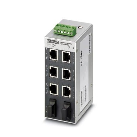 FL SWITCH SFN 6GT/2LX 2891987 PHOENIX CONTACT Switch Ethernet, 6 puertos RJ45, 10/100/1000 Mbits/s en todos ..