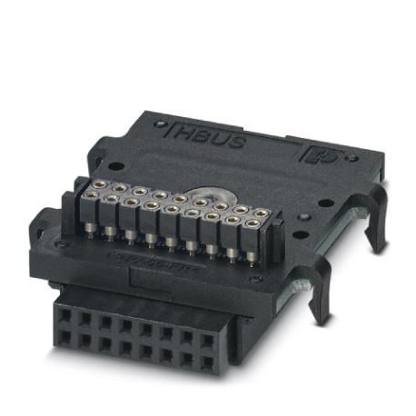 HBUS 35,6-16P-1S BK 2896283 PHOENIX CONTACT Conector de bus para carril DIN, color: negro, corriente nominal..