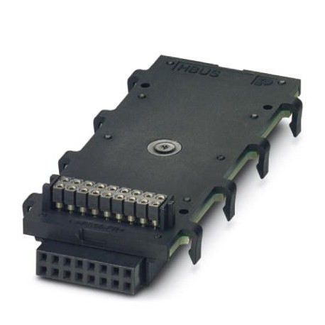 HBUS 71,6-16P-1S BK 2896296 PHOENIX CONTACT Conector de bus para carril DIN, color: negro, corriente nominal..