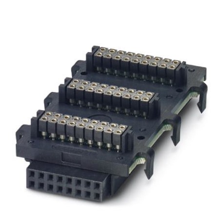 HBUS 53,6-16P-3S BK 2896322 PHOENIX CONTACT Conector de bus para carril DIN, color: negro, corriente nominal..