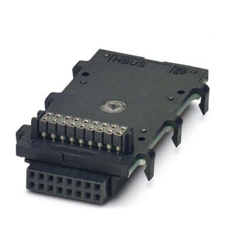 HBUS 53,6-16P-1S BK 2896458 PHOENIX CONTACT Conector de bus para carril DIN, color: negro, corriente nominal..