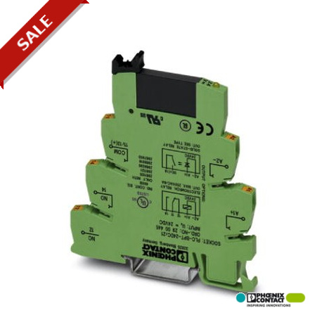 PLC-OPT- 48DC/230AC/1 2900370 PHOENIX CONTACT PLC-INTERFACE, composta da morsetto base PLC-BPT…/21 con conne..