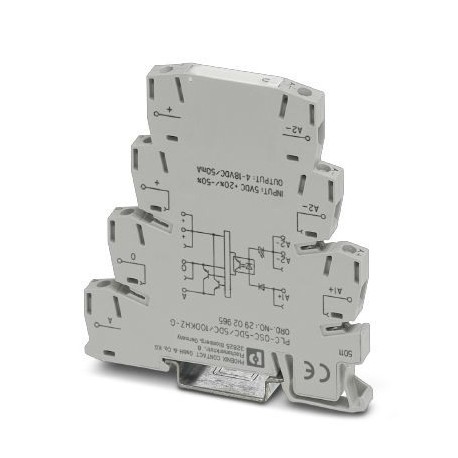 PLC-OSC- 5DC/ 5DC/100KHZ-G 2902965 PHOENIX CONTACT Módulo de relé de estado sólido