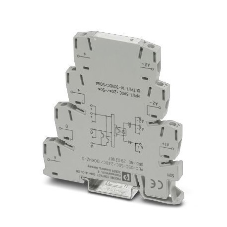 PLC-OSC- 5DC/ 24DC/100KHZ-G 2902967 PHOENIX CONTACT Módulo de relé de estado sólido