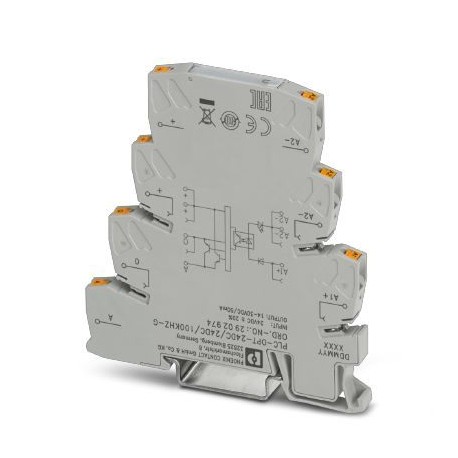 PLC-OPT- 24DC/24DC/100KHZ-G 2902974 PHOENIX CONTACT Módulo de relé de estado sólido