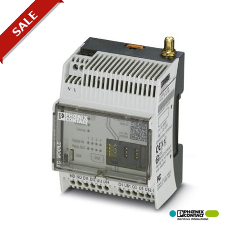 TC MOBILE I/O X200 AC 2903806 PHOENIX CONTACT Nachfolger vom SMS-Relais: Digitale Werte über das Mobilfunk-N..