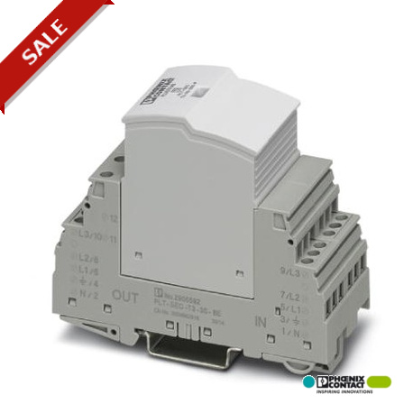 PLT-SEC-T3-3S-230-FM 2905230 PHOENIX CONTACT dispositivos de plug protecção como tipo 3 / classe III, para f..