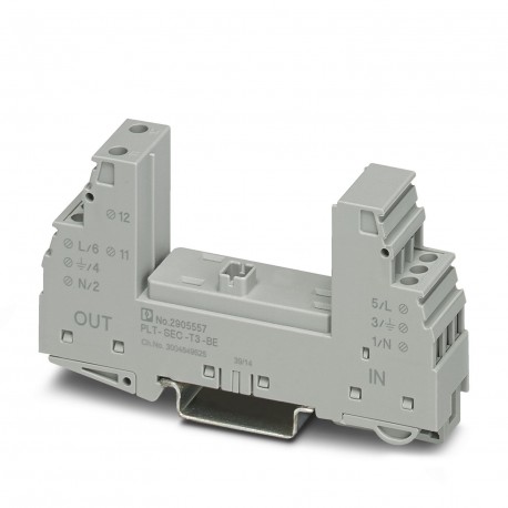 PLT-SEC-T3-BE 2905557 PHOENIX CONTACT Base para proteção contra surtos tipo 3
