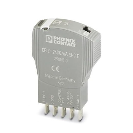 CB E1 24DC/6A SI-C P 2905810 PHOENIX CONTACT Electronic device circuit breaker, 1-pos., active current limit..