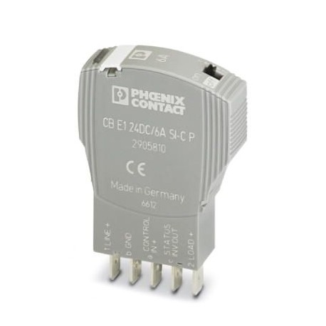 CB E1 24DC/6A SI-C P 2905810 PHOENIX CONTACT Elektronischer Geräteschutzschalter, 1-polig, aktive Strombegre..