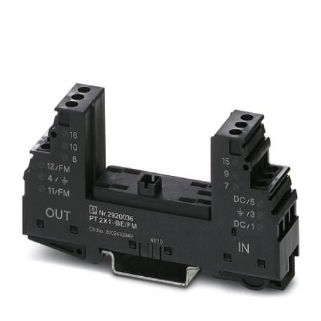 PT 2X1-BE/FM 2920036 PHOENIX CONTACT Élément de base de protection antisurtension