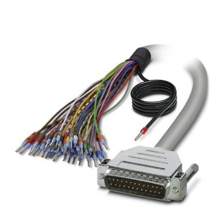CABLE-D-25SUB/M/OE/0,25/S/1,0M 2926519 PHOENIX CONTACT Shielded cable with a 25-pos. D-SUB pin strip and one..
