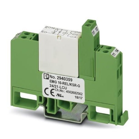 EMG 10-REL/KSR-G 24/21-LCU 2940359 PHOENIX CONTACT Módulo de relés, con mini-relé de conmutación soldado, co..
