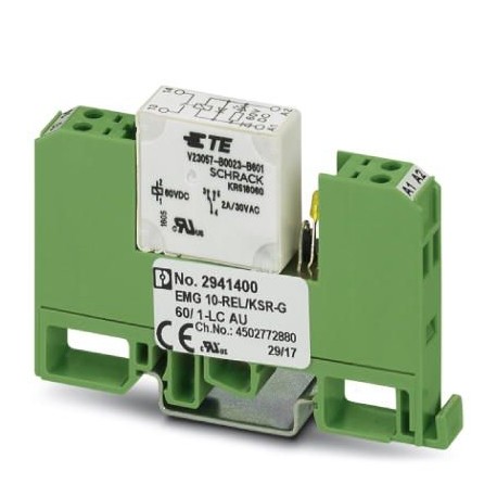 EMG 10-REL/KSR-G 60/ 1-LC AU 2941400 PHOENIX CONTACT Modulo portarelè