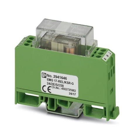 EMG 17-REL/KSR-G 24/2E/SO38 2941646 PHOENIX CONTACT Módulo relé para altas corrientes constantes, con relé s..