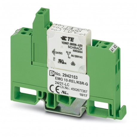EMG 10-REL/KSR-G 24/21-LC 2942153 PHOENIX CONTACT Modulo portarelè