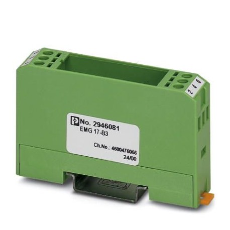 EMG 17-B3 2946081 PHOENIX CONTACT Módulo para equipar, compuesto por carcasa, bornes de conexión MKDS 3 y pl..