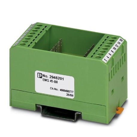EMG 45-B8 2946201 PHOENIX CONTACT Módulo para equipar, compuesto por carcasa, bornes de conexión MKDS 3 y pl..